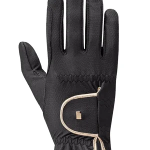 Lona guanti da equitazione Black/Gold 6