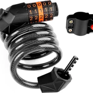 Lucchetto Combinazione Catena Bicicletta Scooter Antifurto 120cm x 12mm Livello di Sicurezza Molto Alto