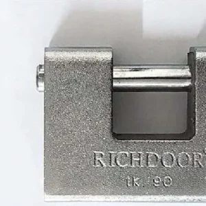 Lucchetto Corazzato Antiscasso 90mm Con 3 Chiavi Antifurto Corazzato