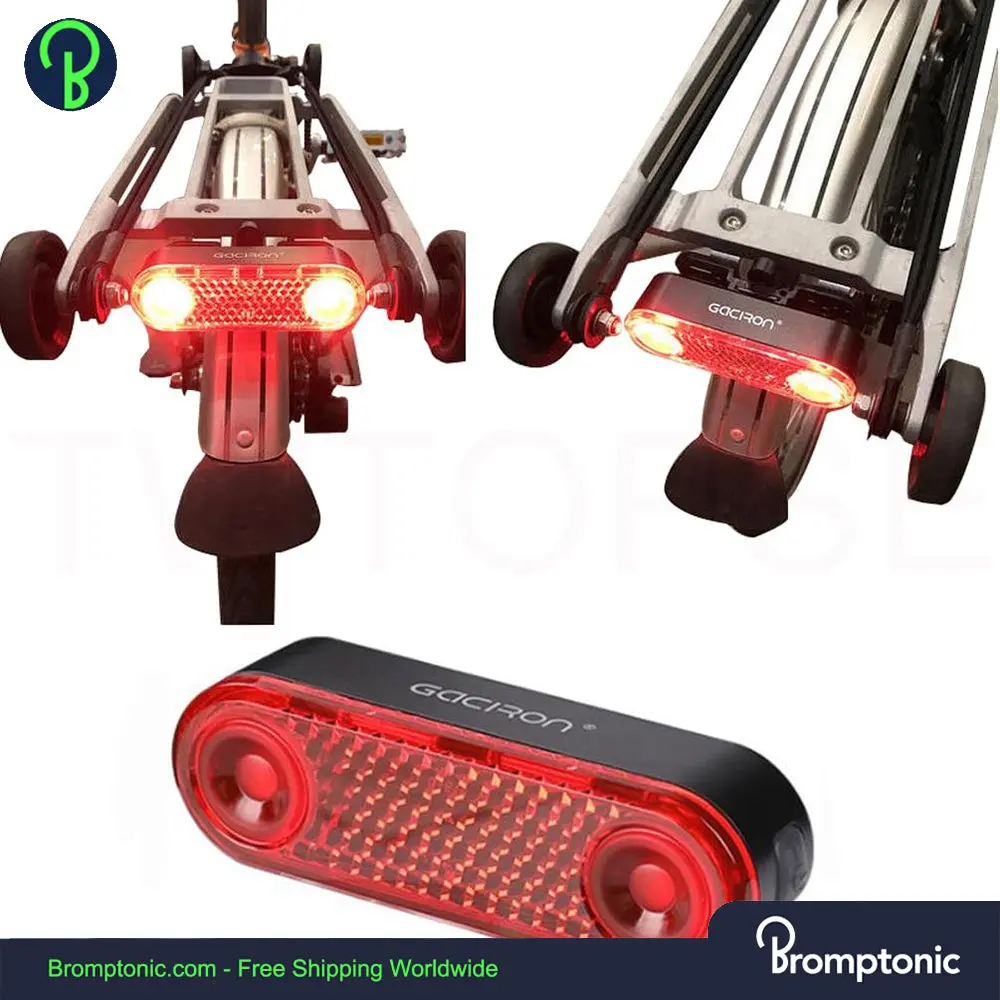 Luce per portapacchi posteriore per Brompton