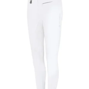 Lucinda Pantaloni da equitazione bianchi con grip e fullseat White 92