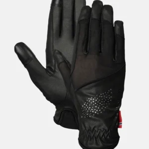 Lux guanti da equitazione Black 7