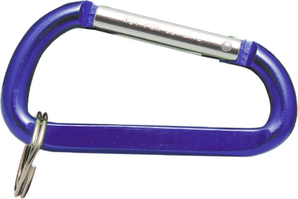 MAGGI GROUP - MOSCHETTONE ALLUMINIO COLORATO 4,5MM CON ANELLO PORTACHIAVI - COLORI ASSORTITI