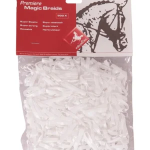 Magic Mane elastici per criniera (500 pezzi) White Taglia unica