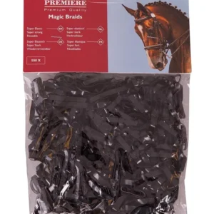 Magic Mane elastici per criniera (500 pezzi) Black Taglia unica