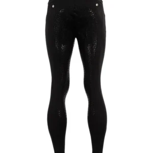 Maikel pantaloni da equitazione da uomo con full seat silicone Black 52