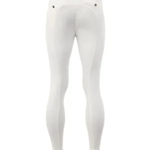 Maikel pantaloni da equitazione da uomo con knee grip silicone Snow white 50