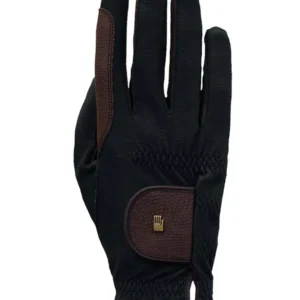 Malta Guanti da equitazione invernali Black/Dark Brown 10.5