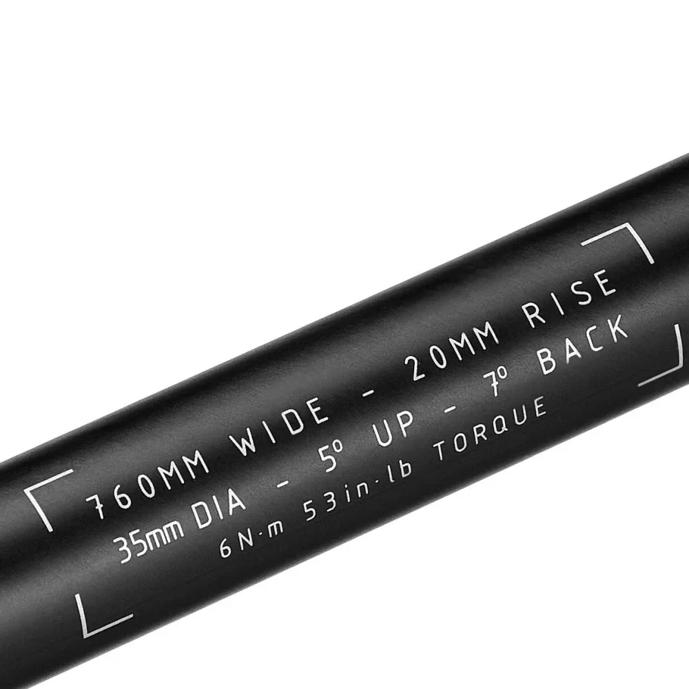Manubrio TRUVATIV DESCENDANT carbonio rialzato 20mm 760mm