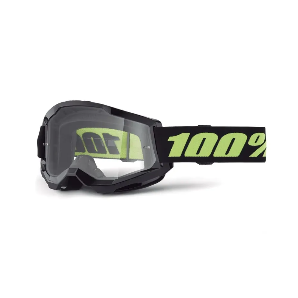 Maschera 100% STRATA 2 SOLAR ECLIPSE Nero Schermo trasparente