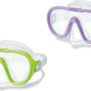 Maschera Nuoto Bambini Regolabile Lenti Policarbonato Colori Assortiti 55916