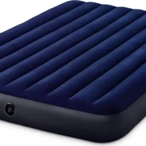 Materassino gonfiabile fiber-tech per casa e campeggio floccato h 25 cm