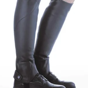 Mezze ghette pelle oliata Remus Black MFF