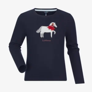Mini Jessie Long Sleeve Top Navy 7-8 anni