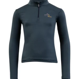 Mini Kids maglia maniche lunghe con zip Midnight Navy 140