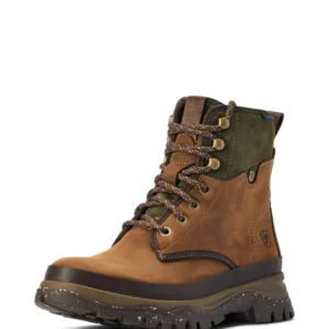 Moresby H2O Stivali impermeabili donna con lacci Oily Distressed Brown 42