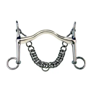 Morso Bemelmans con passaggio lingua, 14 mm, aste 7 cm, Sensogan Metall 115 mm