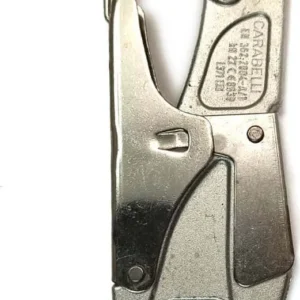 Moschettone Carabelli 22 kN Metallo Climbing Arrampicata Cantieristica Chiusura Automatica Doppio Grilletto