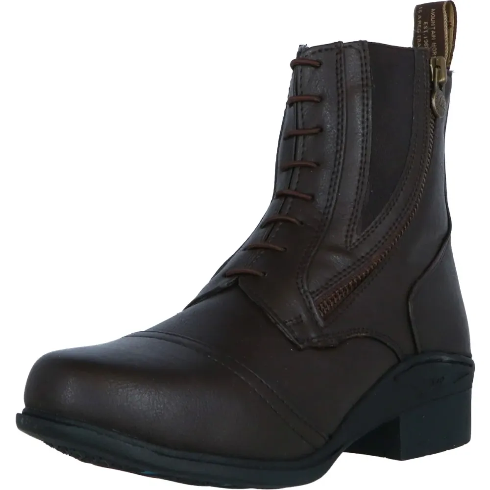 Mountain Horse Stivaletti Veganza Side Zip Paddock Marrone