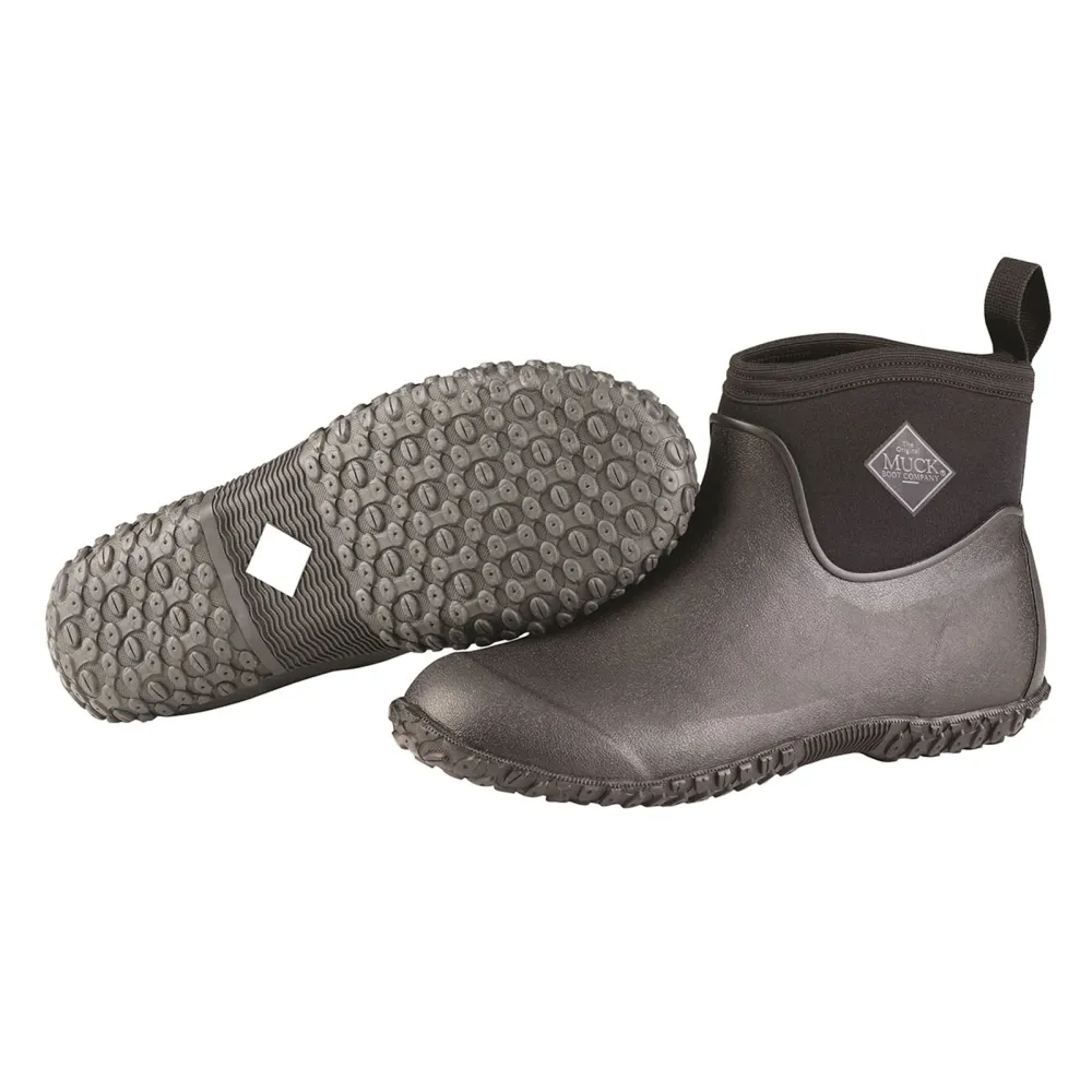 Muckster II stivali gomma gambale corto da uomo Black/Black 46