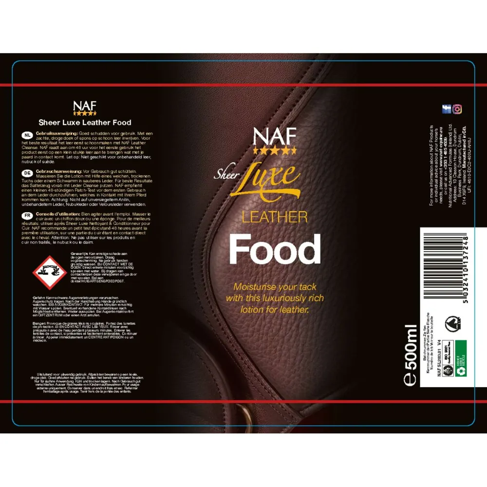 NAF Cibo pelle pura e lussuosa