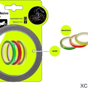 Nastro Adesivo Fluo Riflettente Catarifrangente Per Bici Moto Ciclismo Xc-2609