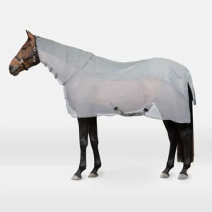 Nevada II combo coperta antipioggia e antimosche con collo removibile Grey 125