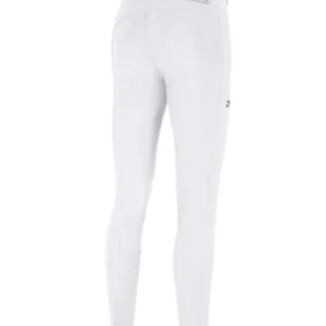 New Lugana FFL Pantaloni da equitazione donna vita media con grip integrale White 44