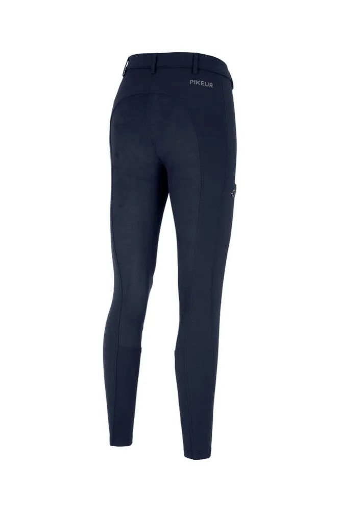 New Lugana FFL Pantaloni da equitazione donna vita media con grip integrale Nightblue 42