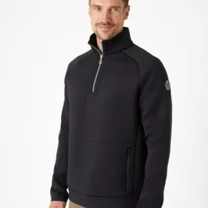 Nicolas Felpa funzionale e tasche con zip da uomo Dark Navy L