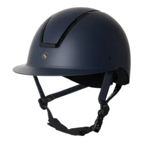 Noir Casco II da equitazione con telaio lucido e visiera parasole Dark Navy 052-X-054
