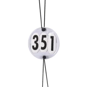 Numero testiera 3 cifre White/ Black Taglia unica