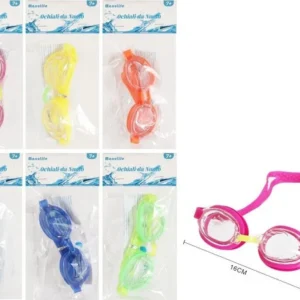 Occhiali Occhialini Da Nuoto Piscina Mare Estate Sport 16x4cm Vari Colori 605427