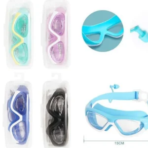 Occhialini Da Nuoto Piscina Mare Immersione Con Tappi 15 Cm Vari Colori 605425