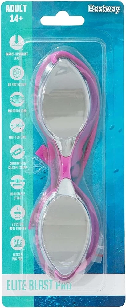 Occhialini Da Nuoto Piscina Specchio Protezione Uv Ocean Swell 14+ Anni 3 Colori 21066
