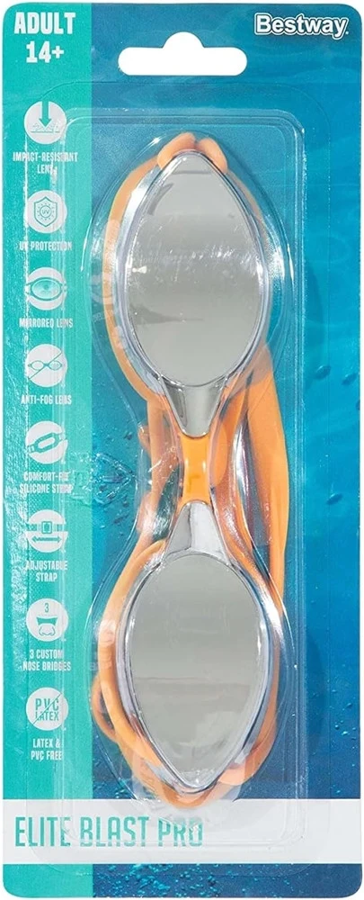 Occhialini Da Nuoto Piscina Specchio Protezione Uv Ocean Swell 14+ Anni 3 Colori 21066