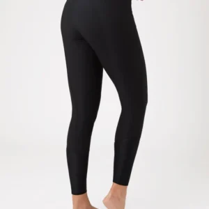 Pantaloni da equitazione Angelina leggera pelle elasticizzata con toppe al ginocchio, donna Nero 42
