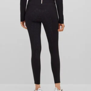 Pantaloni da equitazione con impugnatura completa Boss Heather da donna Black XXS
