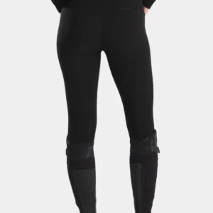 Pantaloni da equitazione da donna X-Prime con grip al ginocchio Black 34