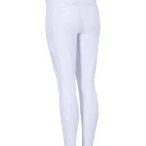 Pantaloni da equitazione Draco II da uomo con rinforzo al ginocchio White 102 Long