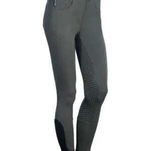 Pantaloni da equitazione Full Grip per bambini Redwood Grey 176
