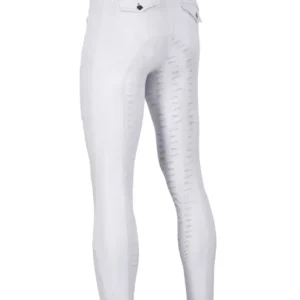 Pantaloni da equitazione full seat da uomo Leo II White 52