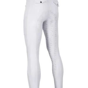 Pantaloni da equitazione full seat da uomo Leo II White W34/L34