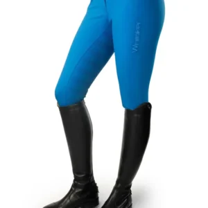 Pantaloni da equitazione JW Ladies Miami con silicone da donna Blue 38
