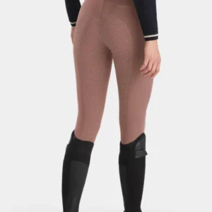 Pantaloni da equitazione X-Prime da donna con grip integrale Soft Brown 40