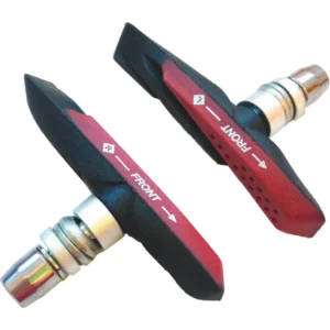 Pattini Eleven mtb 72mm V-brake nero/rosso doppia mescola