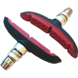 Pattini Eleven mtb 72mm V-brake nero/rosso doppia mescola design curvo