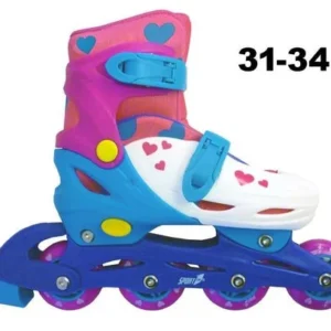PATTINI -LINE EASY ROLLER 31/34 REGOLABILI ROSA NUOVA GRAFICA