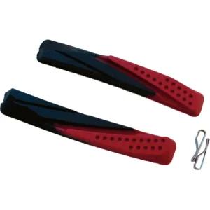 Pattini mtb di ricambio 72mm V-brake nero/rosso doppia mescola