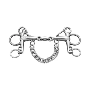 pelham, doppio snodo, 16 mm, acciaio inox No Color 135 mm